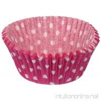 Oasis Supply Baking Cups  Standard  50-Count  Pink Polka Dot - B00K80C500